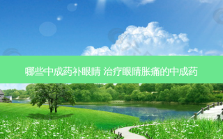 哪些中成药补眼睛 眼睛胀痛的中成药