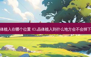 icl晶体植入在哪个位置 ICL晶体植入到什么地方会不会掉下来啊
