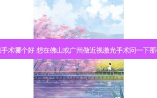 佛山近视手术哪个好 想在佛山或广州做近视激光手术问一下那个医院好