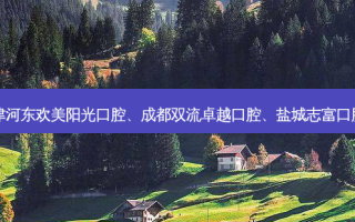 国内医美排名前十位|天津河东欢美阳光口腔、成都双流卓越口腔、盐城志富口腔门诊部等10大名院登榜