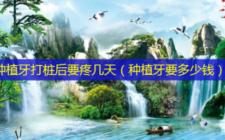 种植牙打桩后要疼几天（种植牙要多少钱）