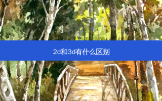 2d和3d有什么区别