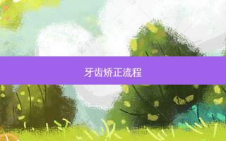 牙齿矫正流程