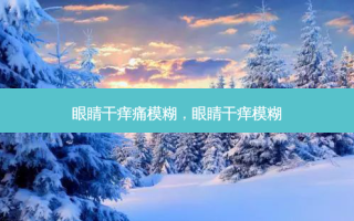 眼睛干痒痛模糊，眼睛干痒模糊