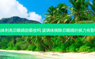 玻璃体剥离后眼睛能吸收吗 玻璃体摘除后眼睛的视力有影响吗